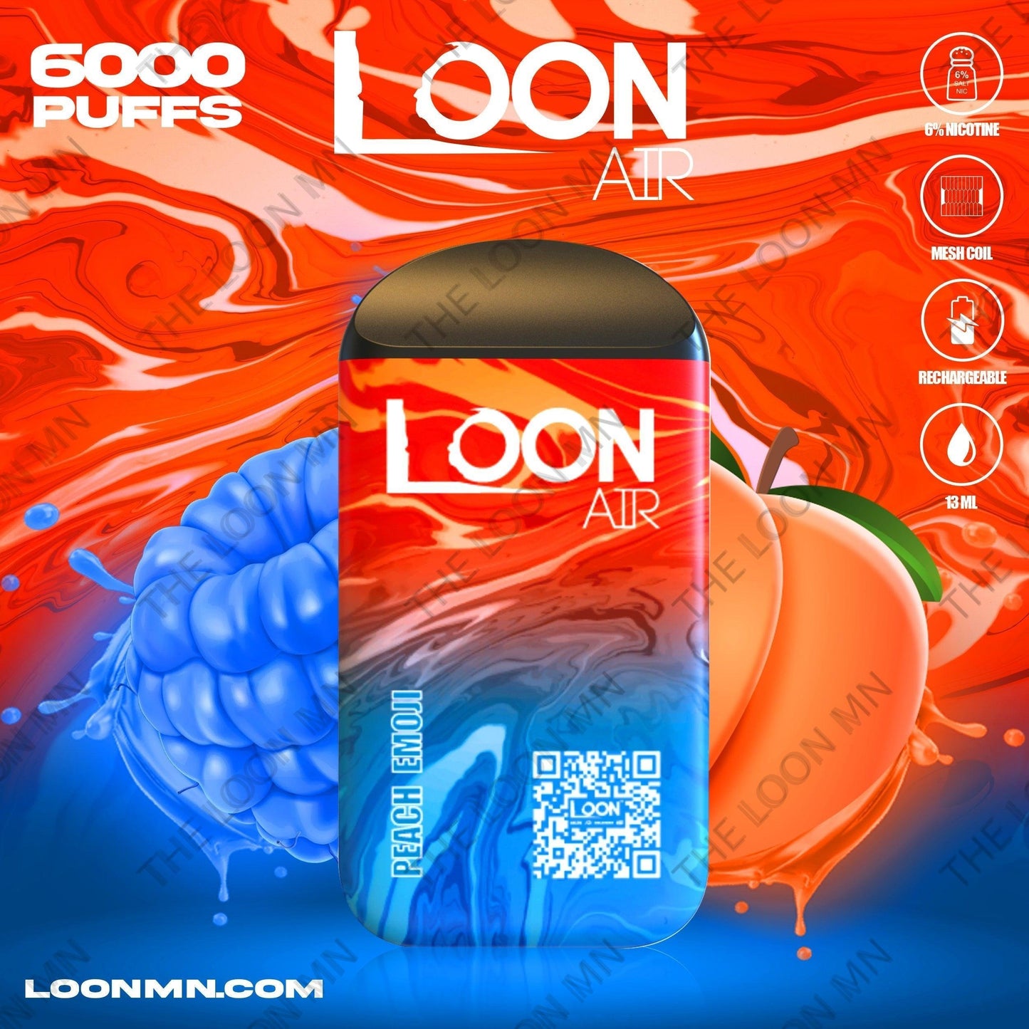 LOON AIR - PEACH EMOJI