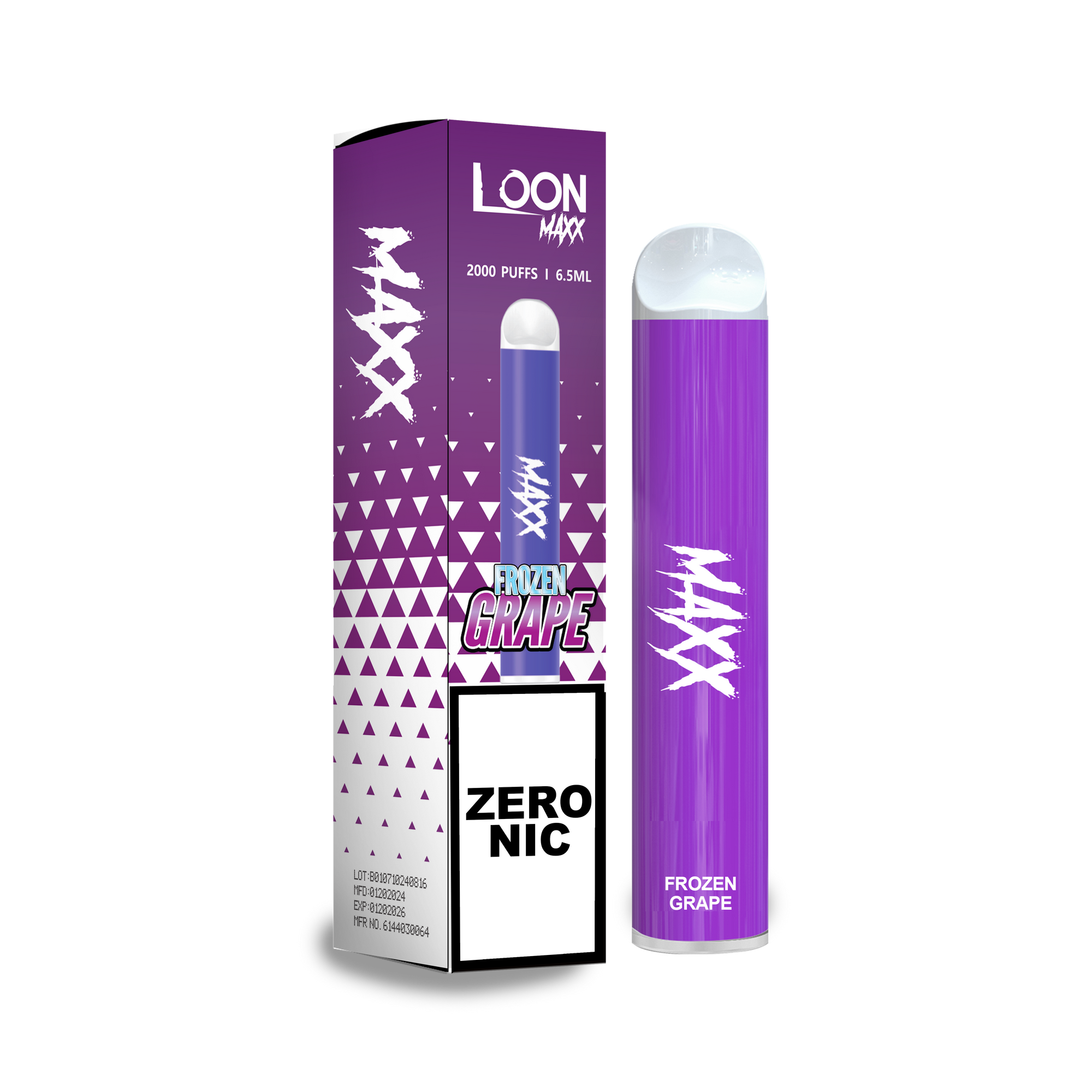 LOON MAXX ZERO NICOTINE - GRANIZADO DE UVA CONGELADO