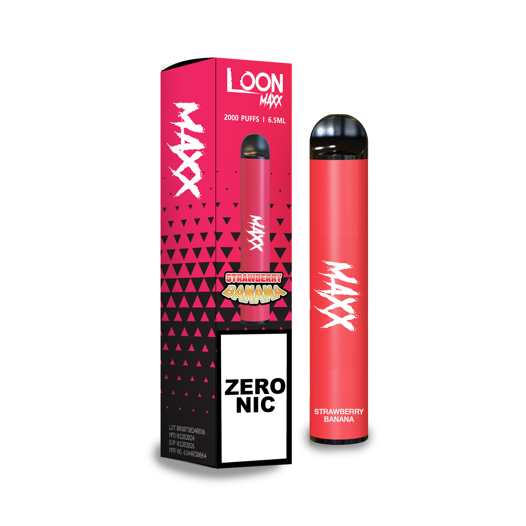 LOON MAXX ZERO NICOTINA - PLÁTANO FRESA