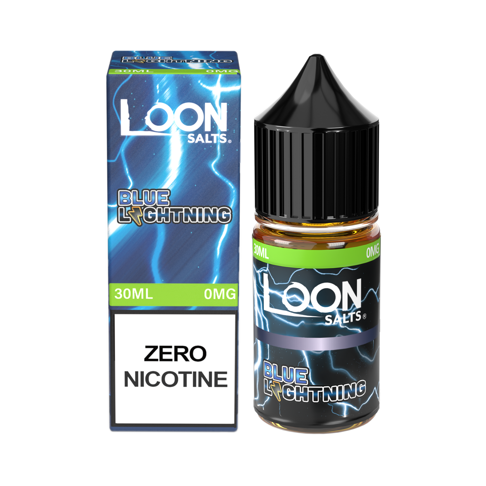 ZERO NICOTINE LOON SALTS -  BLUE LIGHTNING